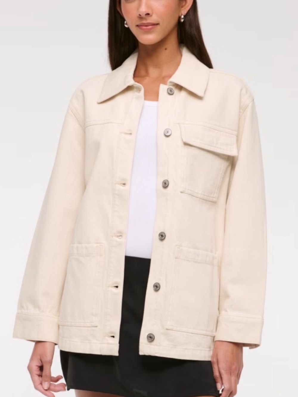 Abercrombie Denim Utility Shirt Jacket